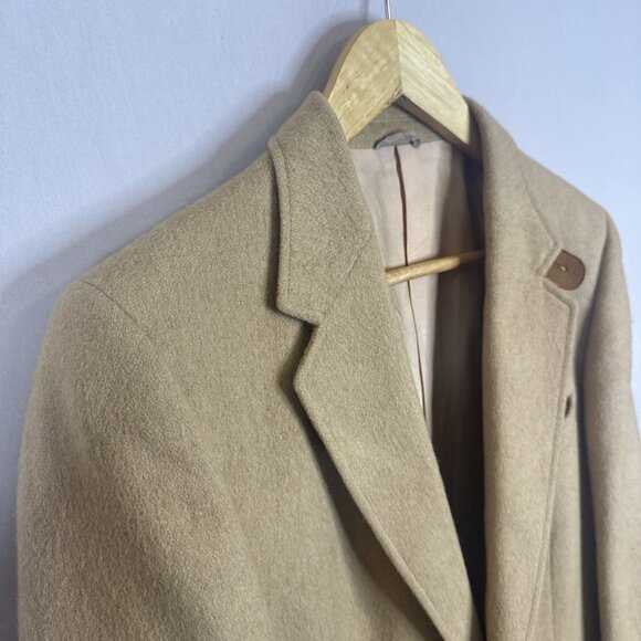 Chester Scott Armstrong’s Men 38 Camel Wool Blazer Elbow Patches Vintage - Picture 4 of 9